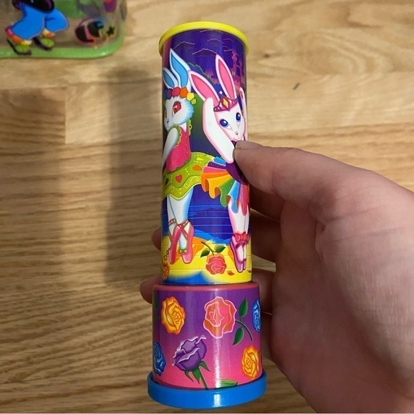 Vintage Lisa Frank Zoomer & Zorbit Dancing Aliens Mini Bag W/ Stickers Stampers - Picture 11 of 11